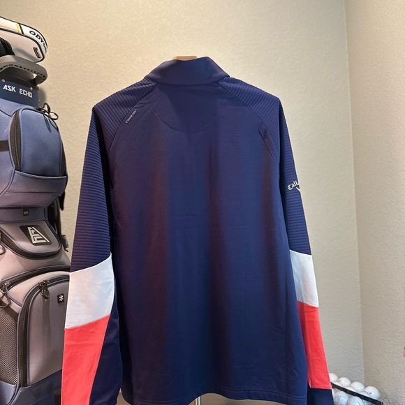 Callaway Performance Jacket Blue Red Color-Block Design - Picture 10 of 15